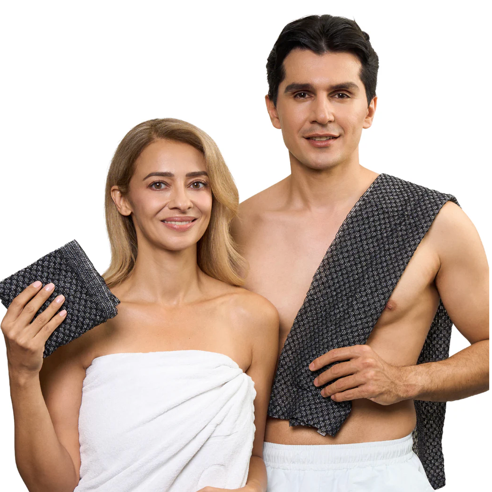 Serviette de douche exfoliante antibactérienne Zentori