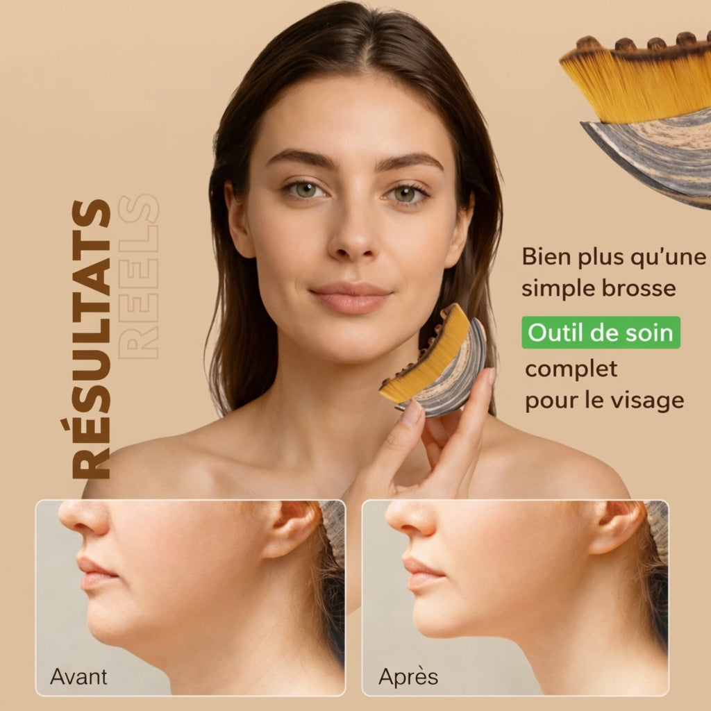 ZENTORI - Brosse de Drainage Lymphatique Visage
