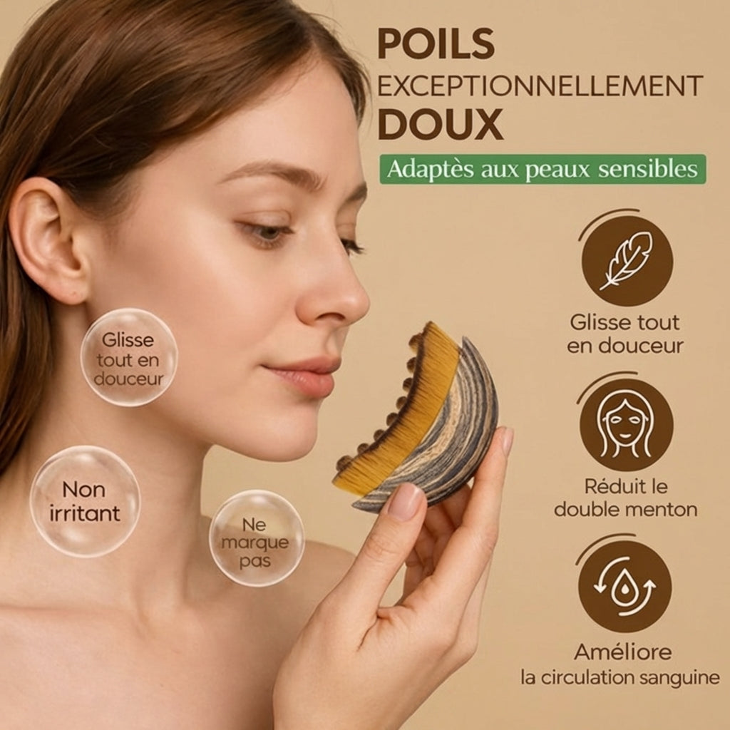ZENTORI - Brosse de Drainage Lymphatique Visage